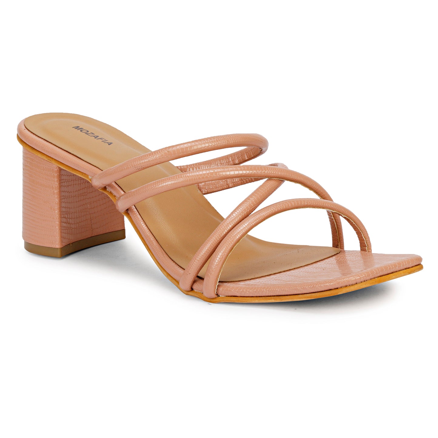 Mozafia Square Toe-Strappy -3 Women Heel