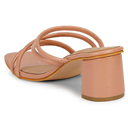Mozafia Square Toe-Strappy -3 Women Heel