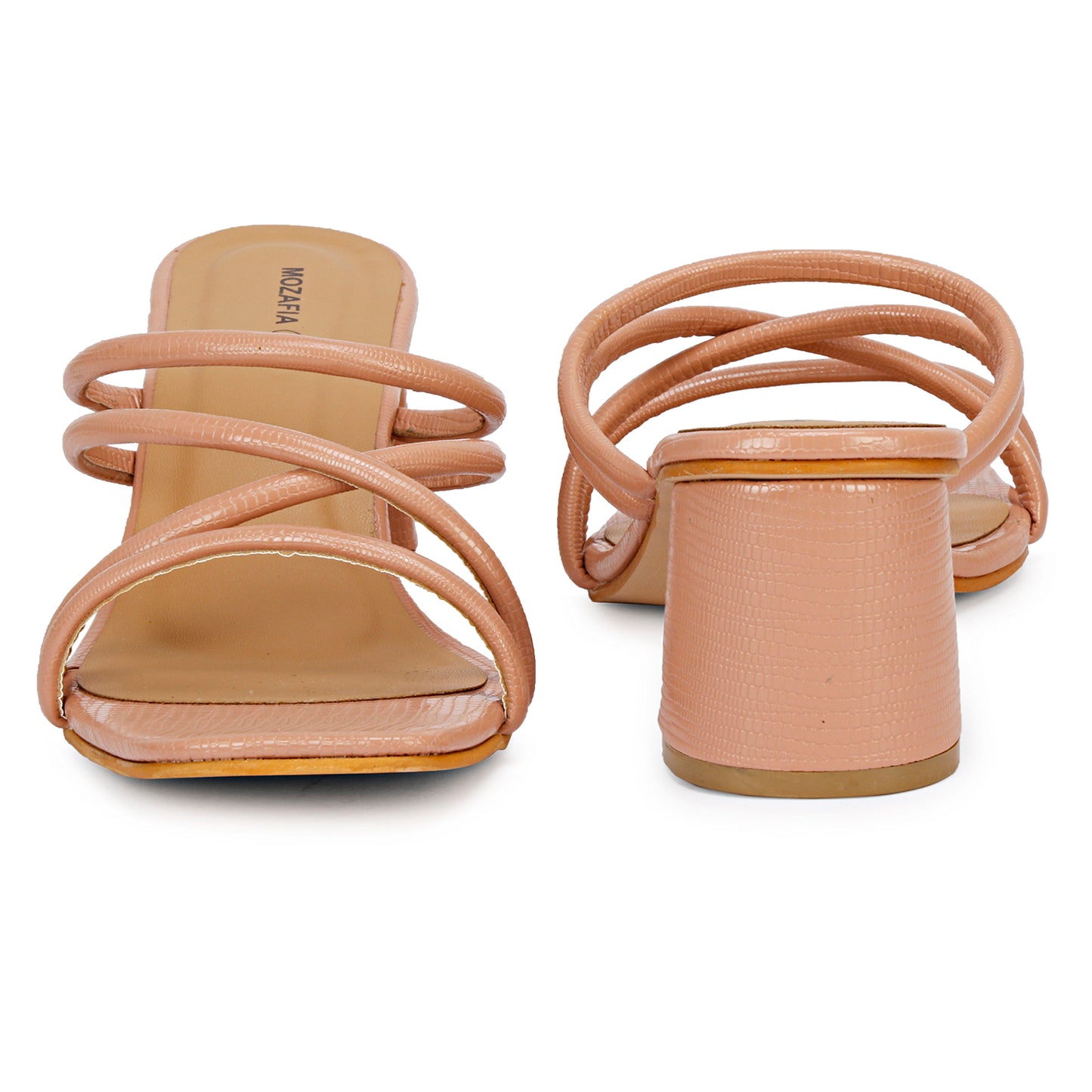 Mozafia Square Toe-Strappy -3 Women Heel