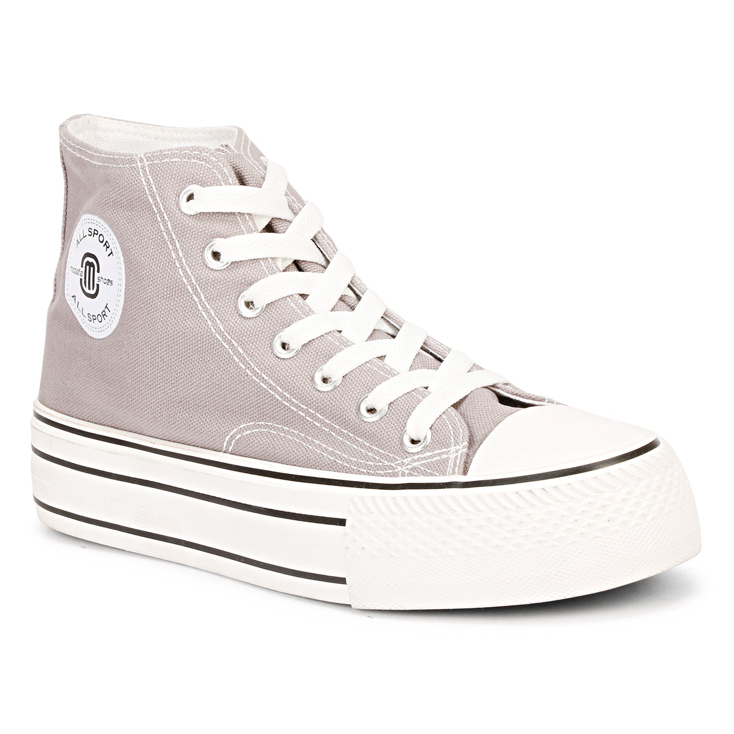 Mozafia Canvas Plim High Cut Women Shoe