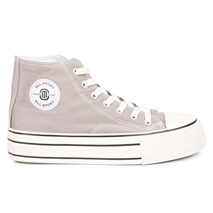 Mozafia Canvas Plim High Cut Women Shoe