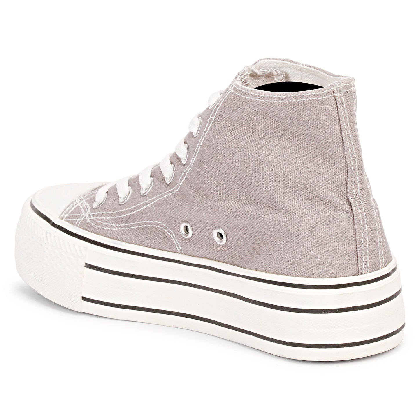 Mozafia Canvas Plim High Cut Women Shoe
