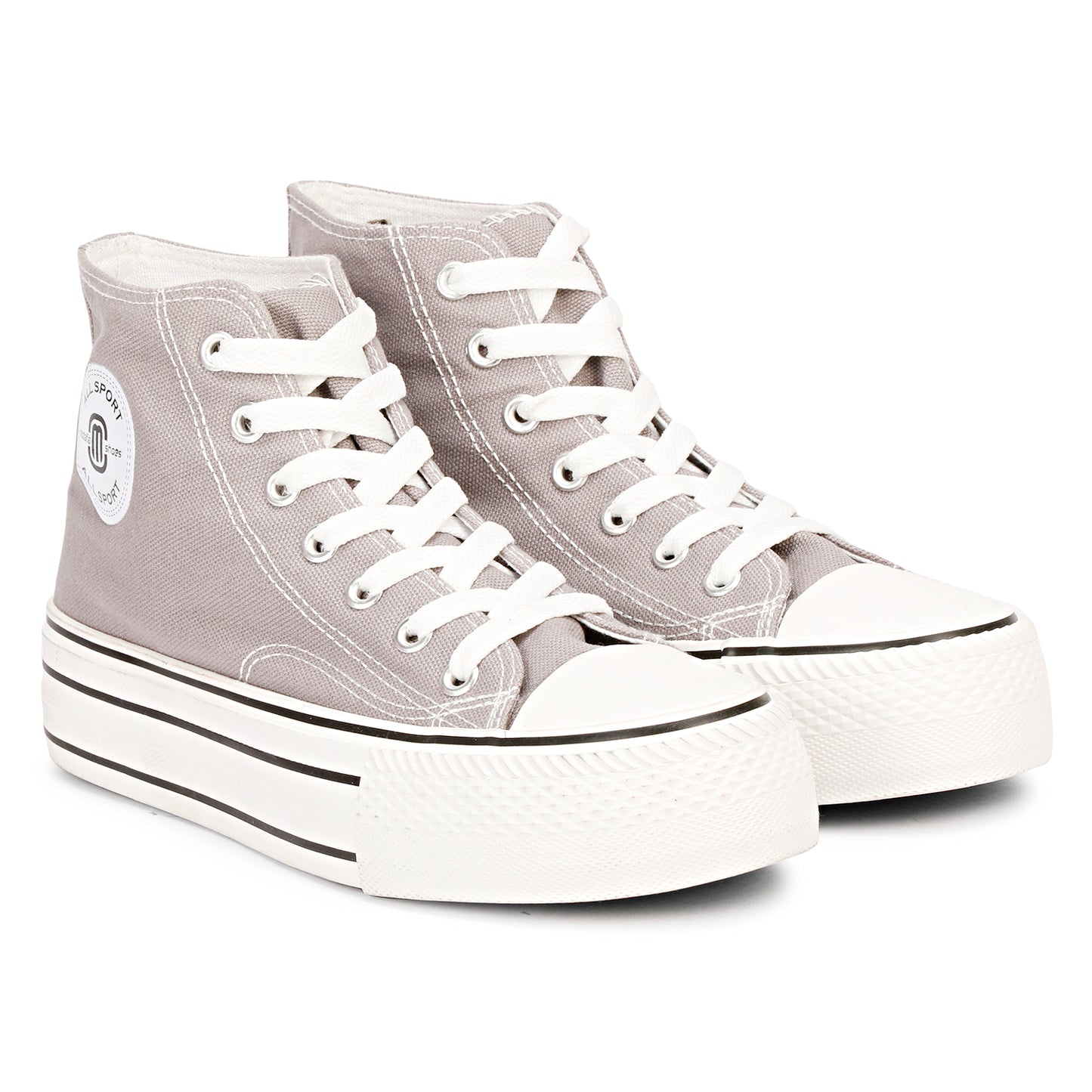 Mozafia Canvas Plim High Cut Women Shoe