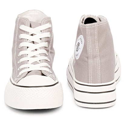 Mozafia Canvas Plim High Cut Women Shoe