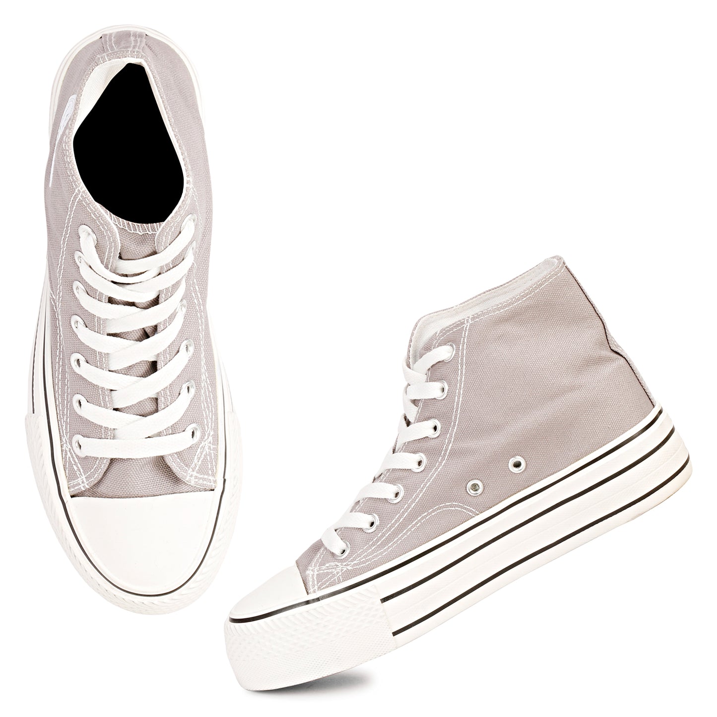 Mozafia Canvas Plim High Cut Women Shoe