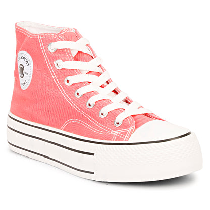 Mozafia Canvas Plim High Cut Women Shoe