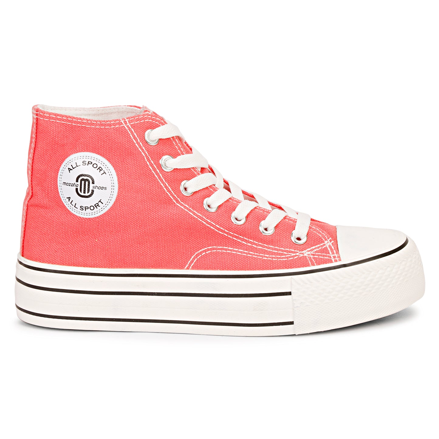 Mozafia Canvas Plim High Cut Women Shoe