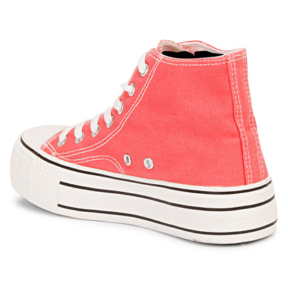 Mozafia Canvas Plim High Cut Women Shoe