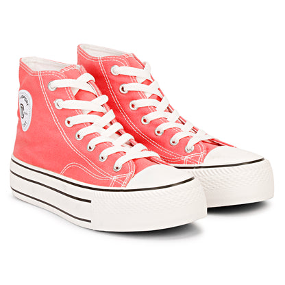 Mozafia Canvas Plim High Cut Women Shoe