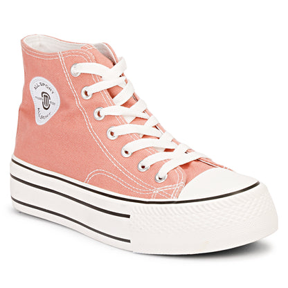 Mozafia Canvas Plim High Cut Women Shoe