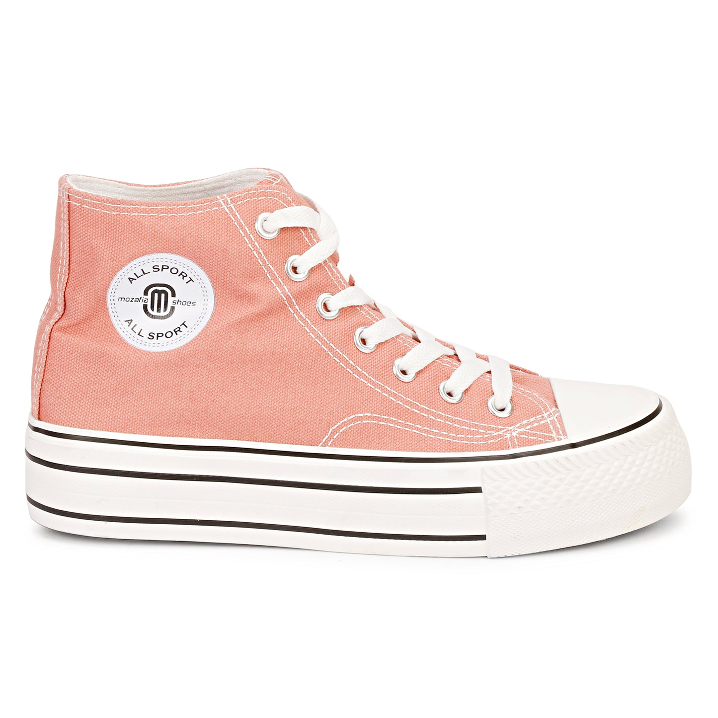 Mozafia Canvas Plim High Cut Women Shoe