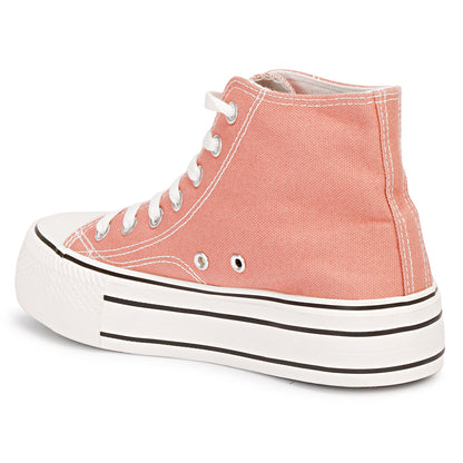 Mozafia Canvas Plim High Cut Women Shoe