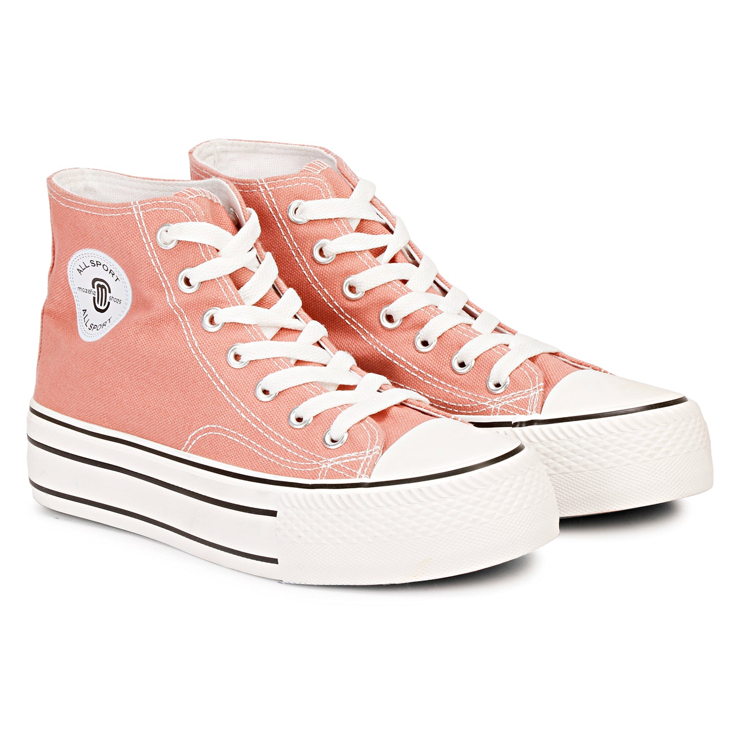 Mozafia Canvas Plim High Cut Women Shoe