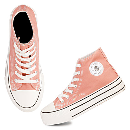 Mozafia Canvas Plim High Cut Women Shoe