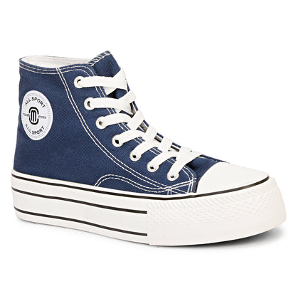 Mozafia Canvas Plim High Cut Women Shoe