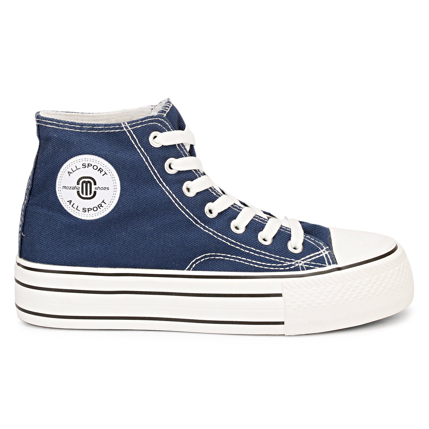 Mozafia Canvas Plim High Cut Women Shoe