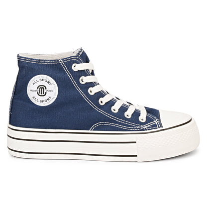 Mozafia Canvas Plim High Cut Women Shoe