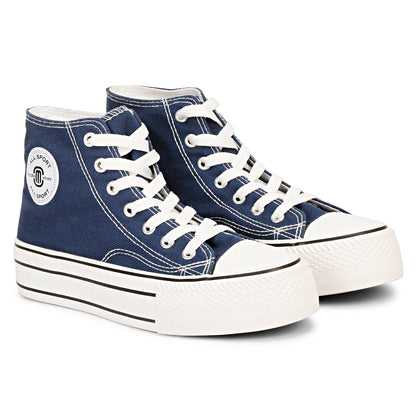 Mozafia Canvas Plim High Cut Women Shoe