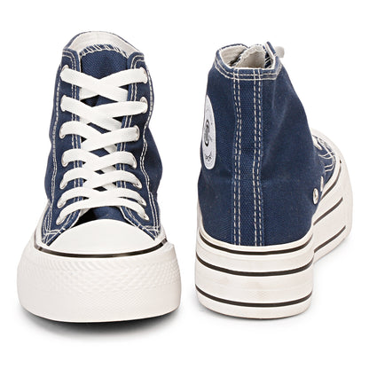 Mozafia Canvas Plim High Cut Women Shoe