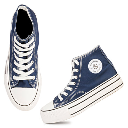 Mozafia Canvas Plim High Cut Women Shoe
