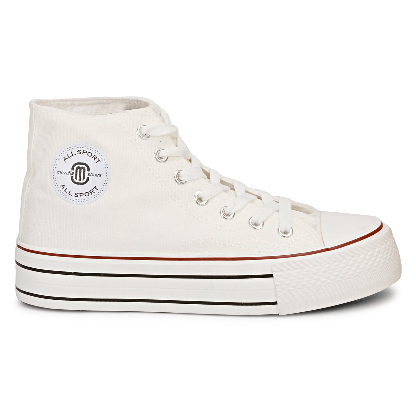 Mozafia Canvas Plim High Cut Women Shoe