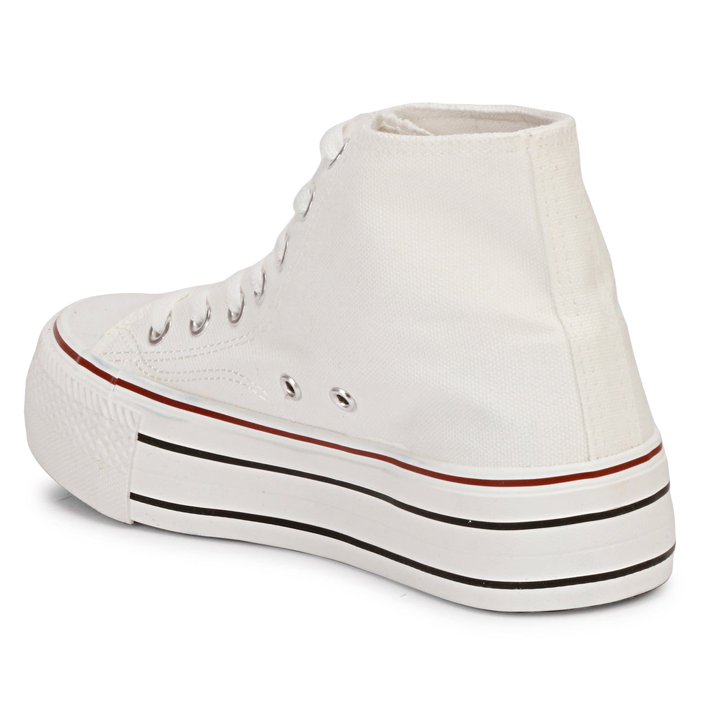 Mozafia Canvas Plim High Cut Women Shoe