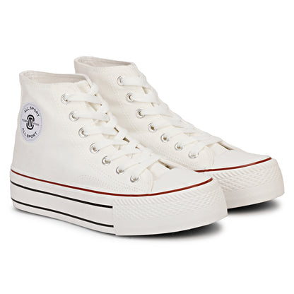 Mozafia Canvas Plim High Cut Women Shoe