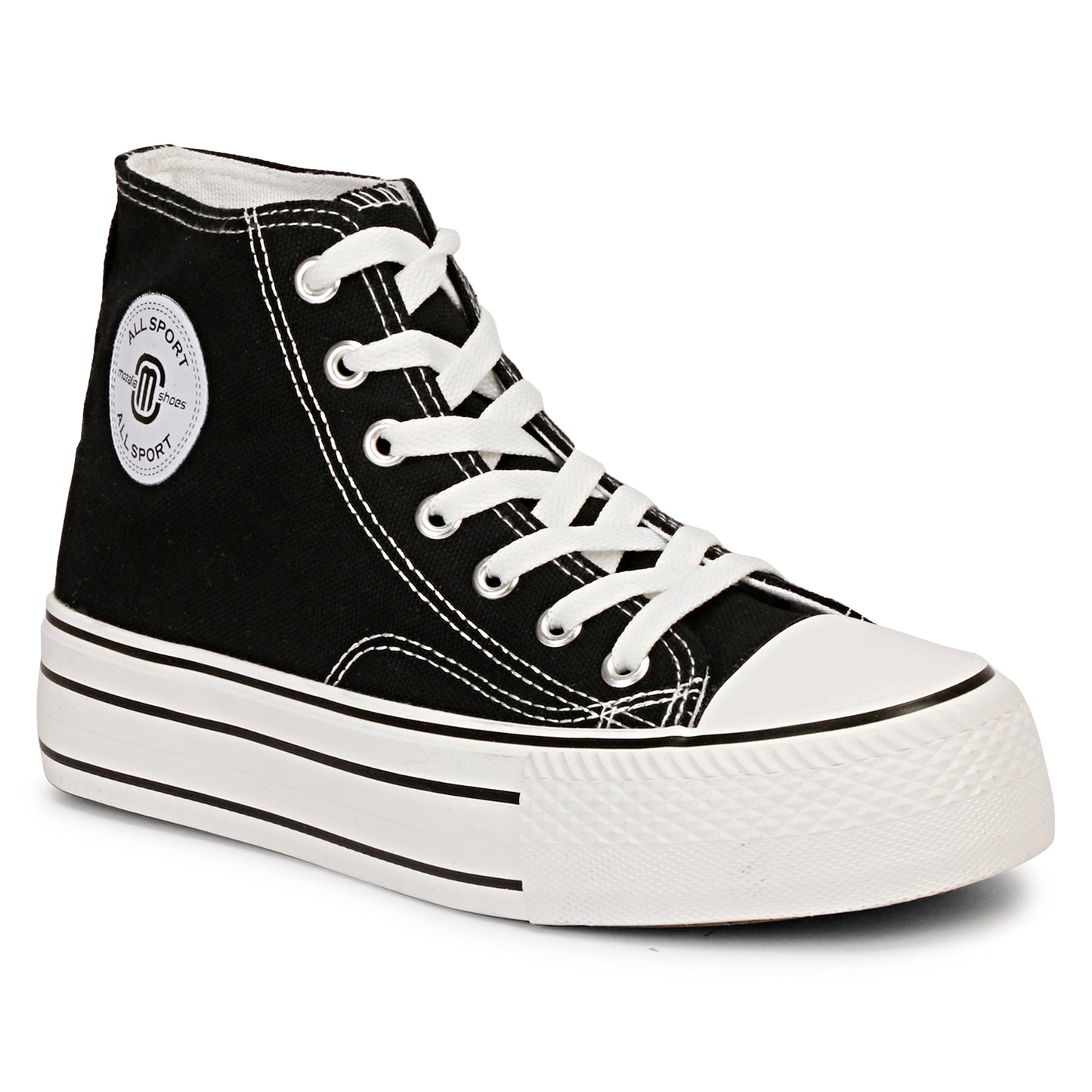 Mozafia Canvas Plim High Cut Women Shoe
