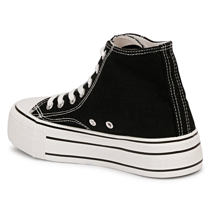 Mozafia Canvas Plim High Cut Women Shoe