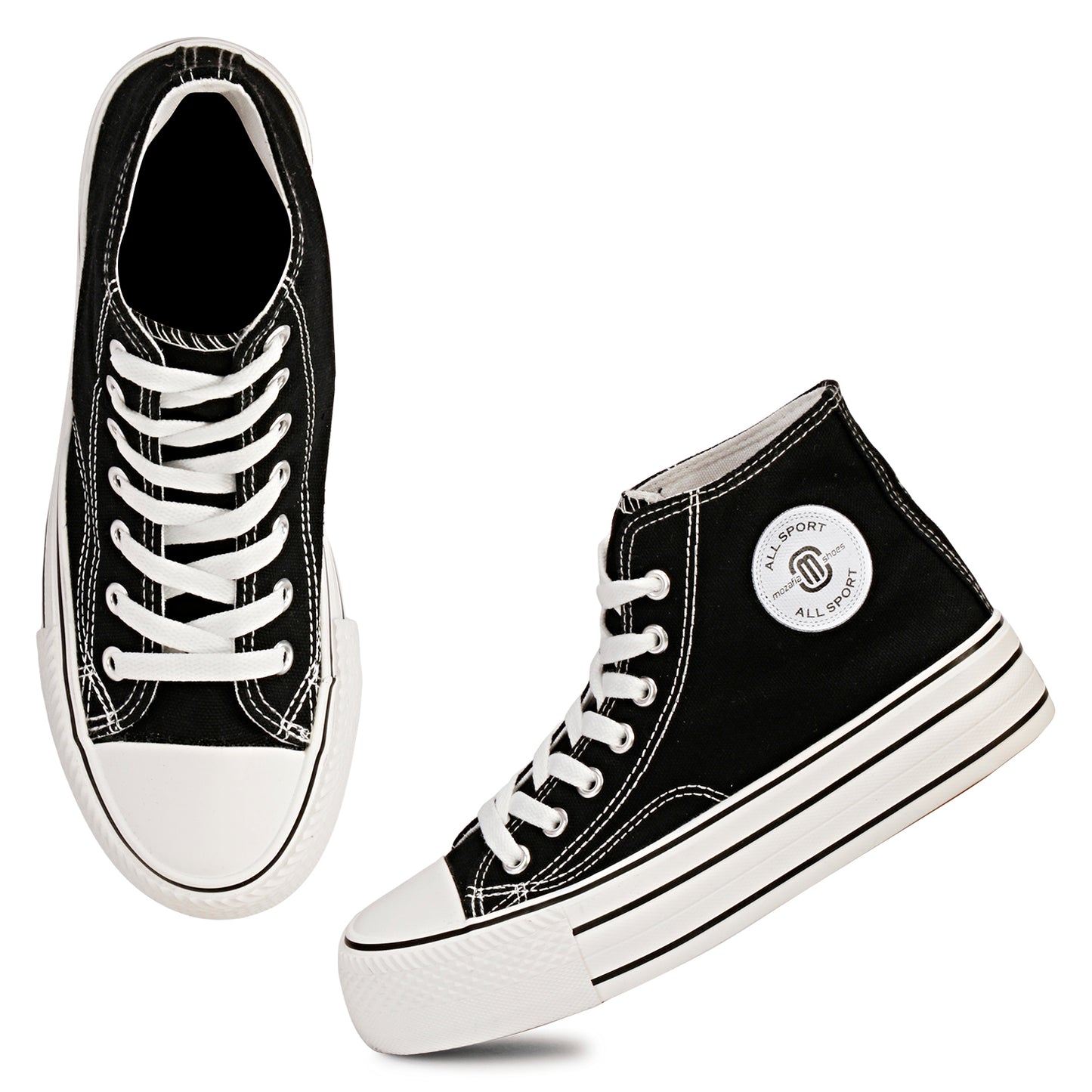 Mozafia Canvas Plim High Cut Women Shoe
