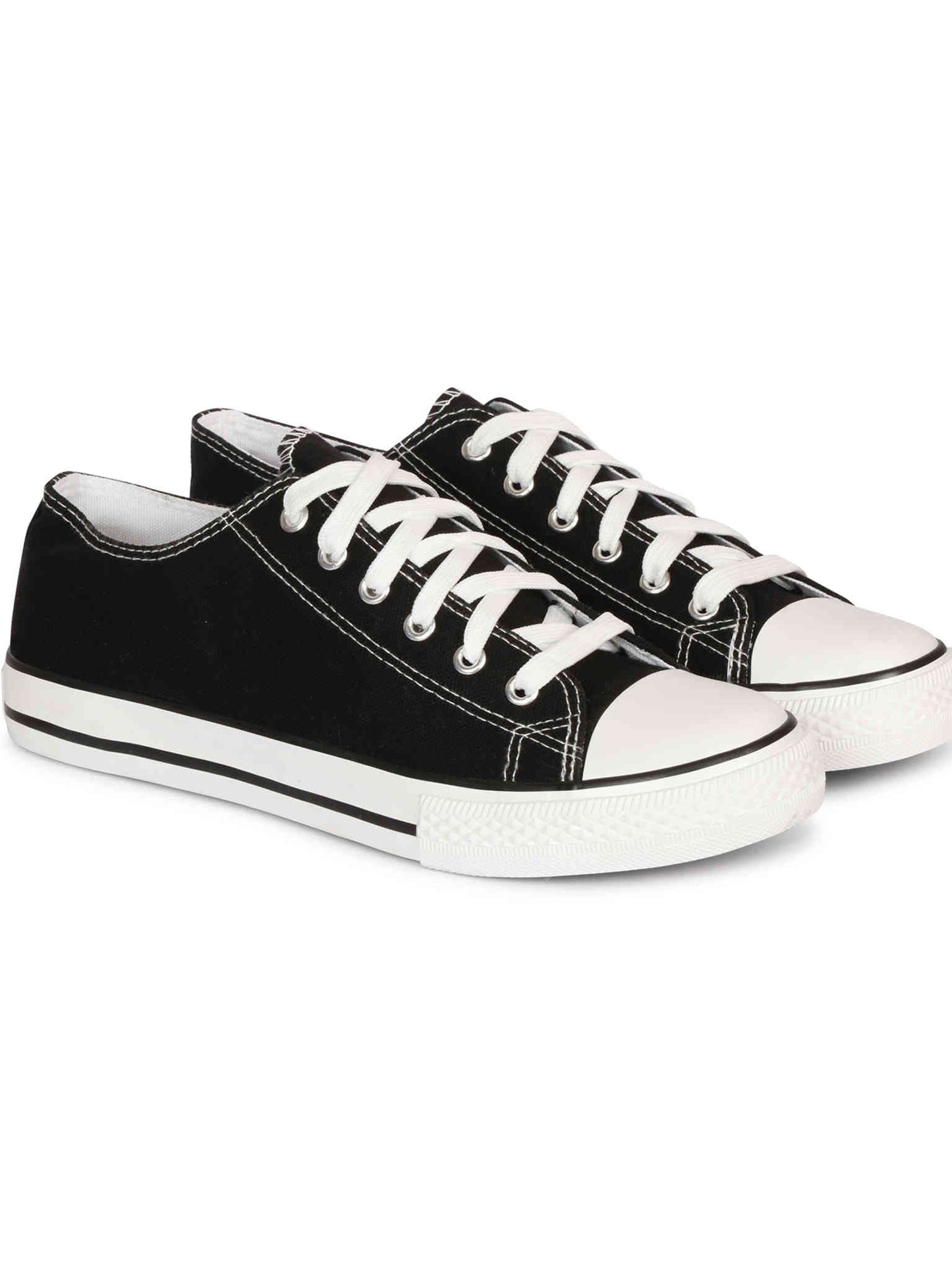 Men Canva Casual Black Shoes – Stylish Comfort for Everyday Wear