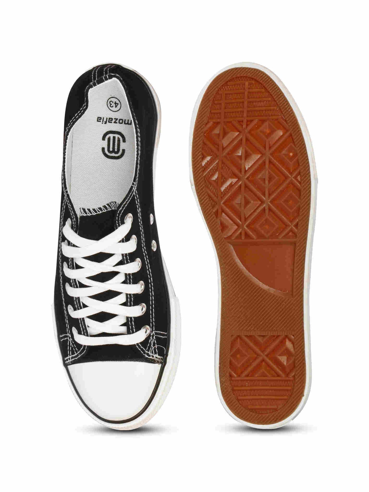 Men Canva Casual Black Shoes – Stylish Comfort for Everyday Wear