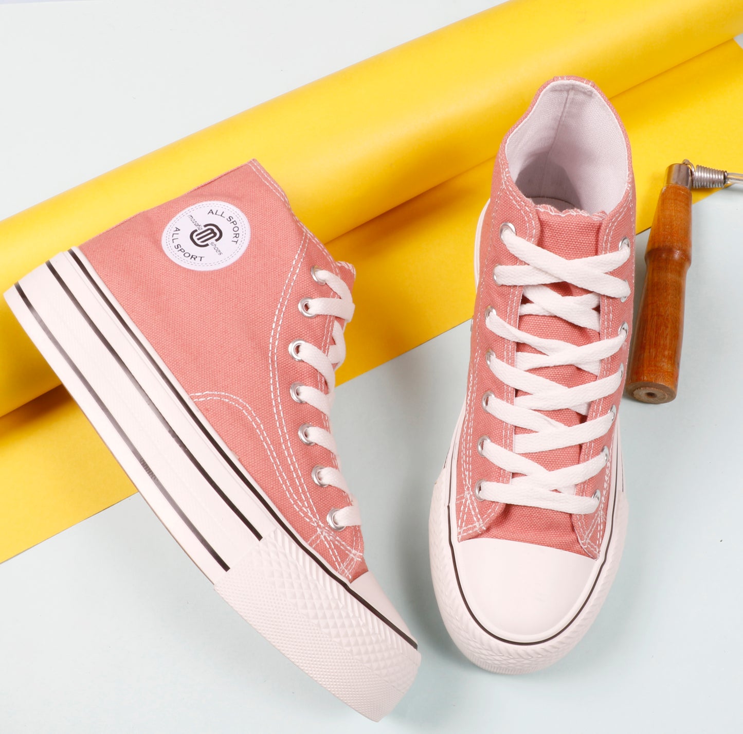 Mozafia Canvas Plim High Cut Women Shoe