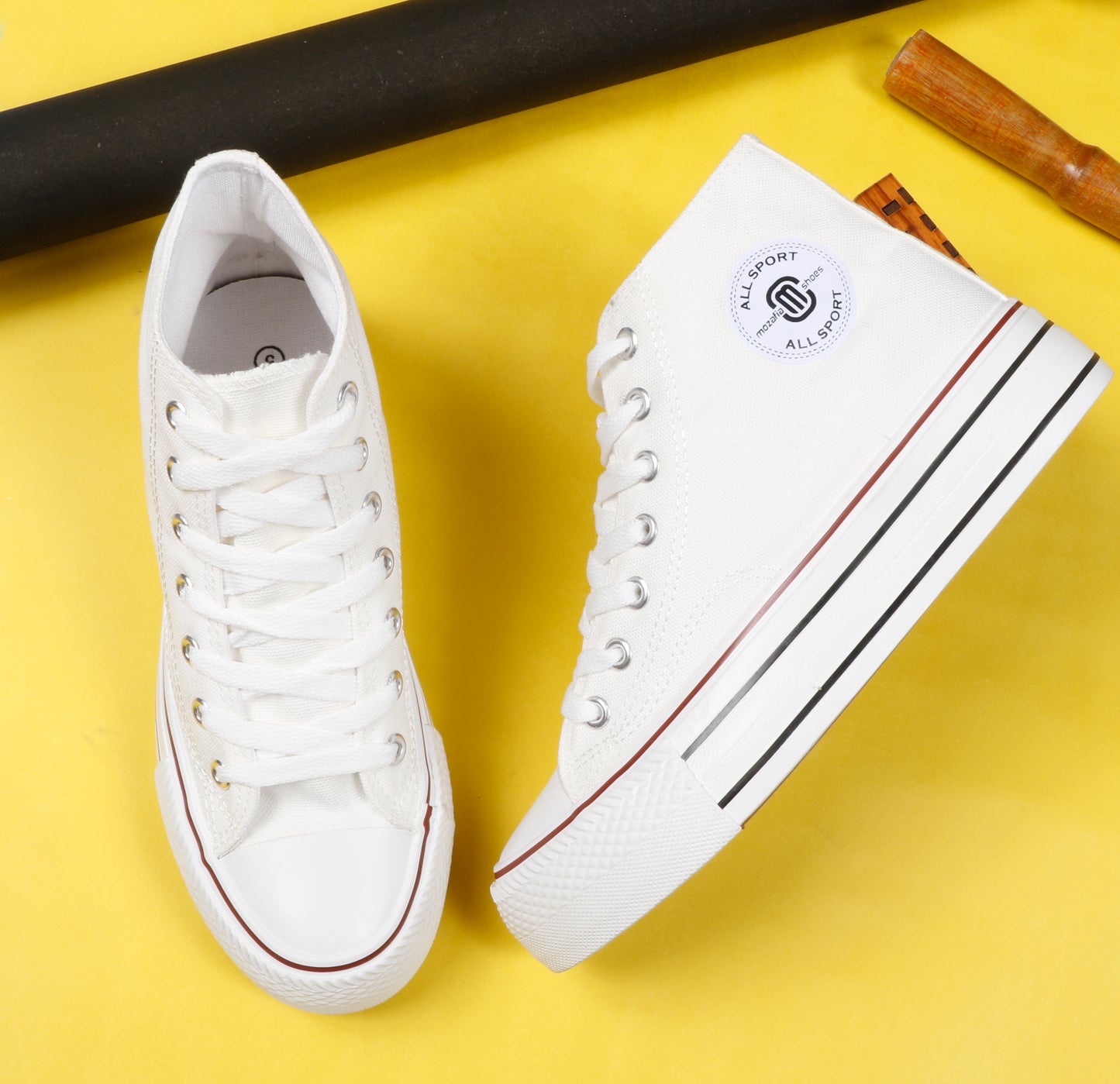 Mozafia Canvas Plim High Cut Women Shoe